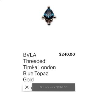 BVLA Threaded Timka London Blue Topaz